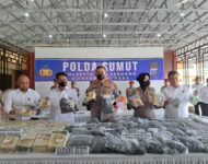 53 Kg Sabu, 9.112 Butir Ekstasi Dari Tanjung Ledong Gagal Beredar di Lubuk Pakam