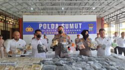 53 Kg Sabu, 9.112 Butir Ekstasi Dari Tanjung Ledong Gagal Beredar di Lubuk Pakam