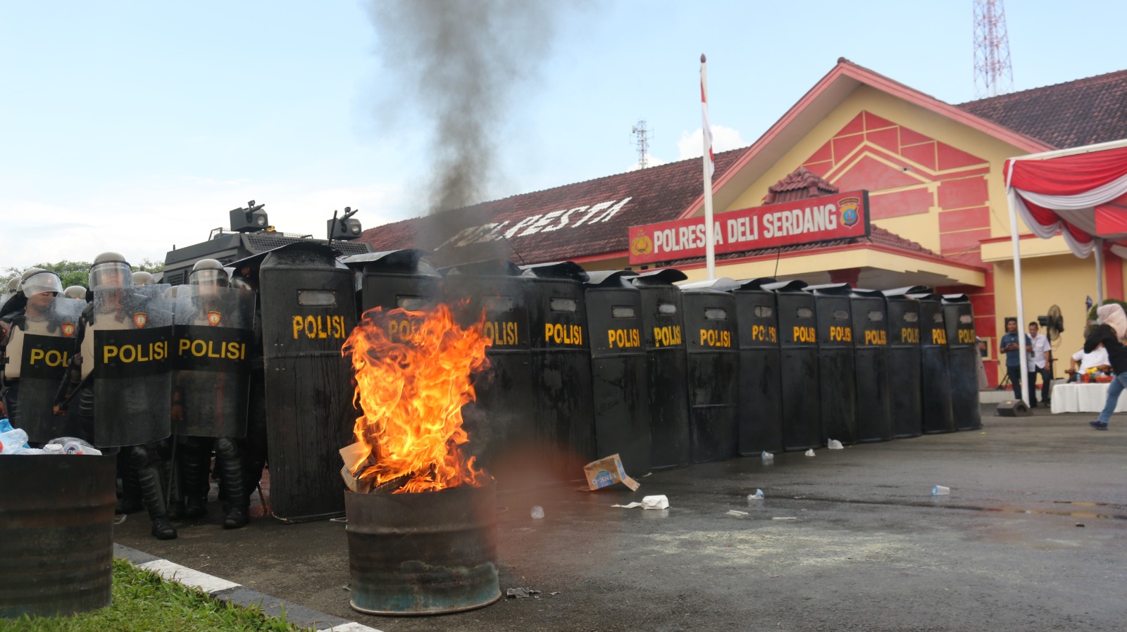 Polresta Deli Serdang Uji Kesiapan Lewat Simulasi Sispam Kota