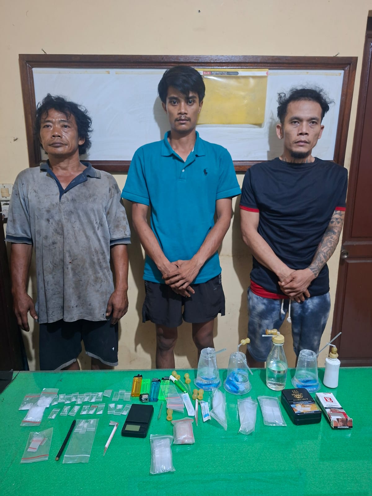 Polsek Tanjung Morawa Tangkap 3 Pengedar, Dan Sita 23 Paket Sabu