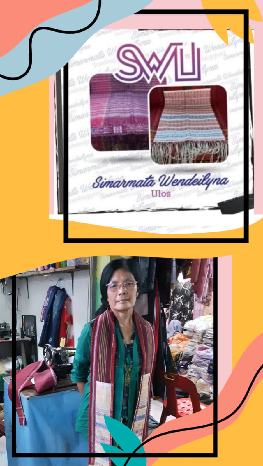 PT Simarmata Wendeilyna Ulos membuat Topi Koboi Dibungkus Ulos Untuk Pinompar Opung Tongam Sitanggang