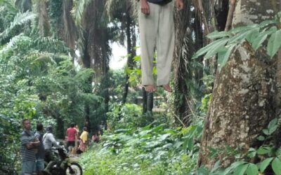 Polres Ogan Ilir Melalui Polsek Indralaya Respon Cepat Temuan Warga Gantung Diri di Desa Lorok