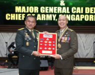 Perkuat Stabilitas Kawasan, Kasad Terima Kunjungan Kasad Singapura