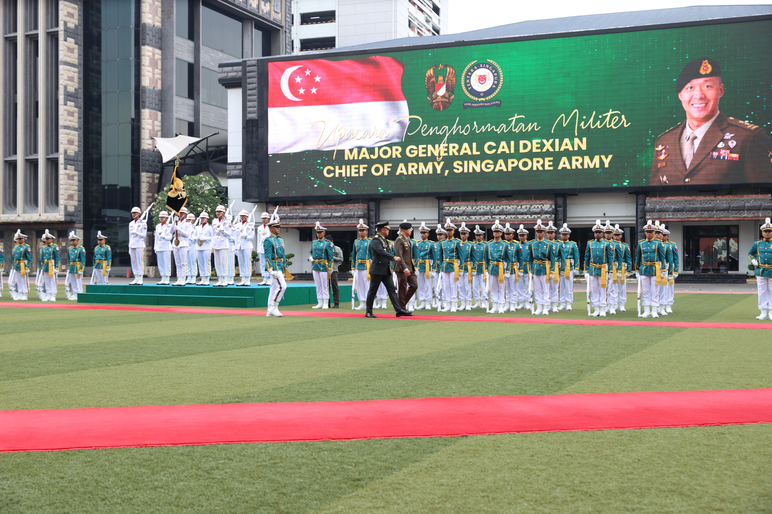 Perkuat Stabilitas Kawasan, Kasad Terima Kunjungan Kasad Singapura