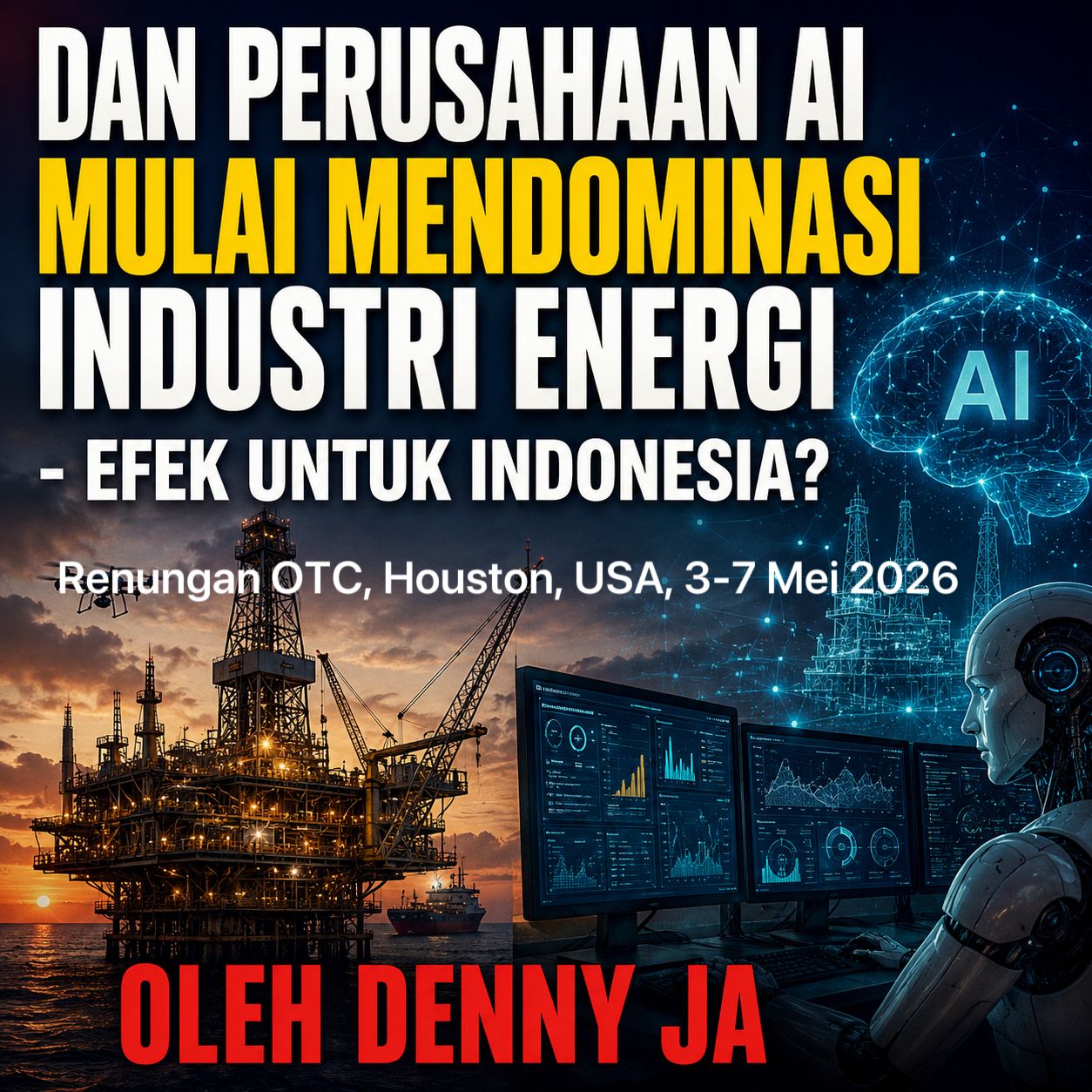 Renungan Offshore Technology Conference, Houston, 4–7 Mei 2026 DAN PERUSAHAAN AI MULAI MENDOMINASI INDUSTRI ENERGI