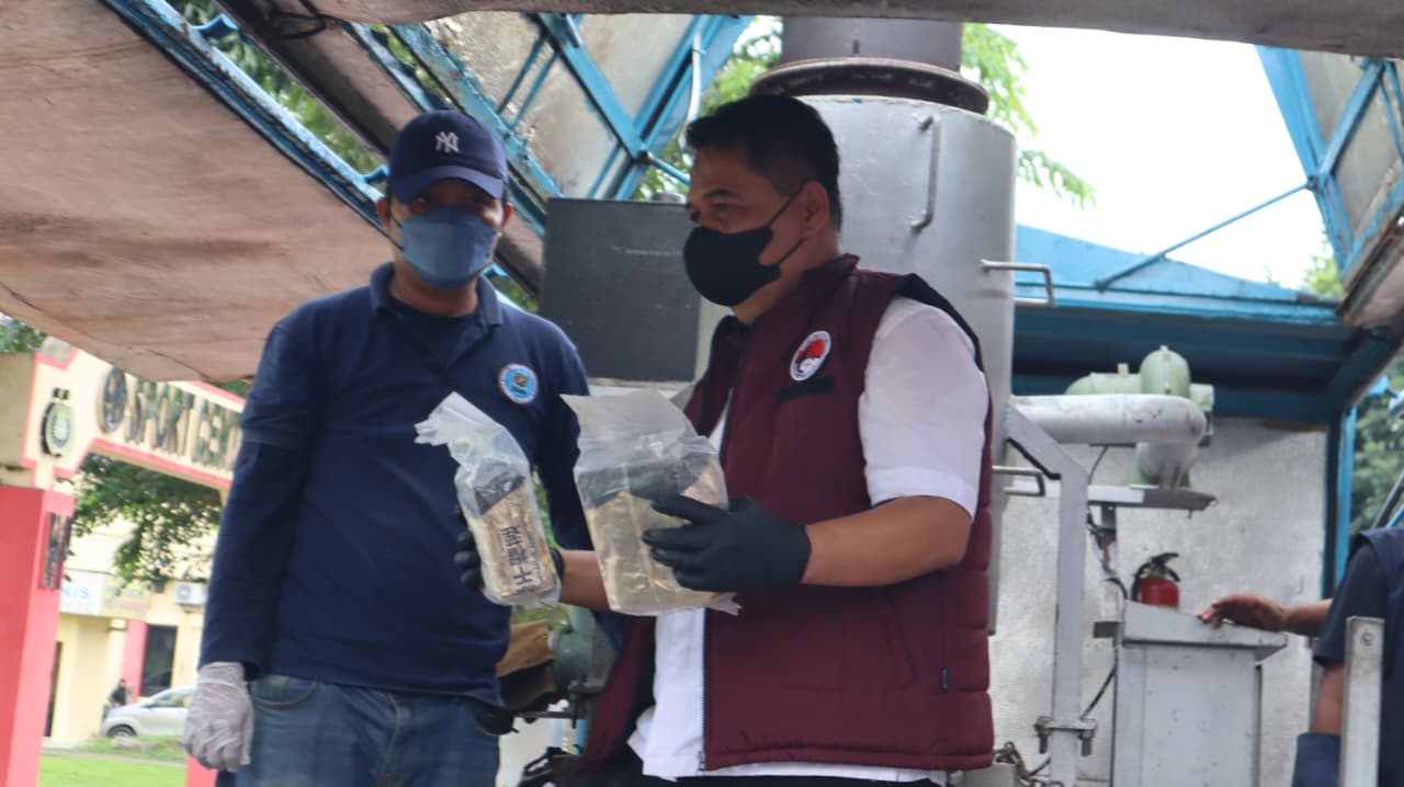 Polresta Deli Serdang Musnahkan 54,355 Kg Sabu 8,981 Butir Ekstasi dan 3,175 Buah Liquid Catridge