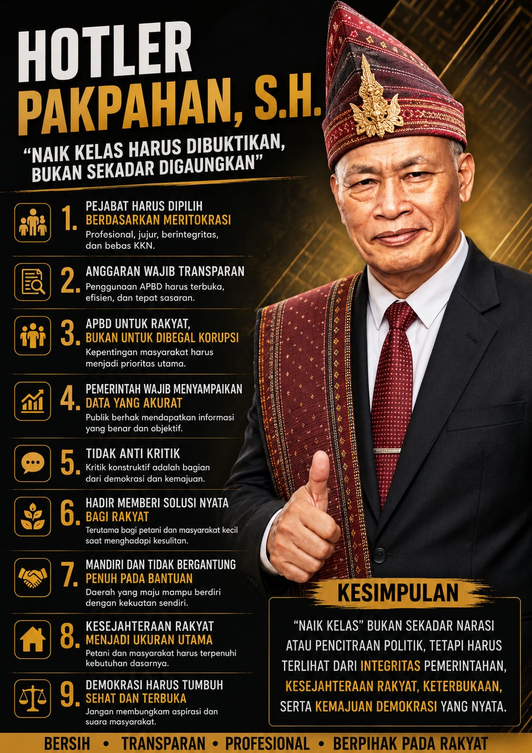 KRITIK HOTLER PAKPAHAN : TAGLINE "SAMOSIR NAIK KELAS" VERSI TIM BUPATI VANDIKO, HARUS DIBUKTIKAN, BUKAN SEKEDAR DIGAUNGKAN
