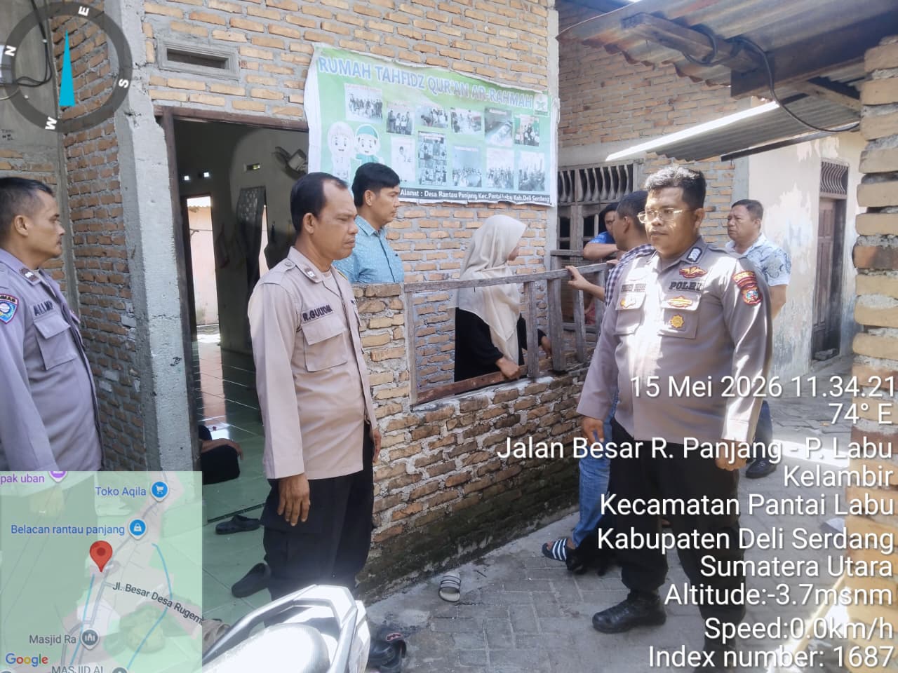 Polsek Pantai Labu Patroli di Daerah Rawan Narkoba