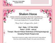 SUDUNG SITANGGANG PEMRRED TAROMBO TV MEDIA ADAKAN IBADAH SYUKURAN PELUNCURAN MEDIA ONLINE TAROMBO TV MEDIA