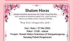 SUDUNG SITANGGANG PEMRRED TAROMBO TV MEDIA ADAKAN IBADAH SYUKURAN PELUNCURAN MEDIA ONLINE TAROMBO TV MEDIA
