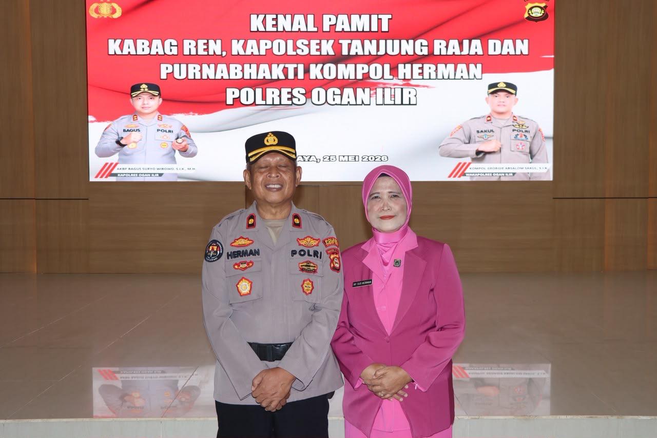 Kapolres Ogan Ilir Pimpin Wisuda Purnabakti Kompol Herman, Beri Penghormatan Terakhir dan Apresiasi Pengabdian