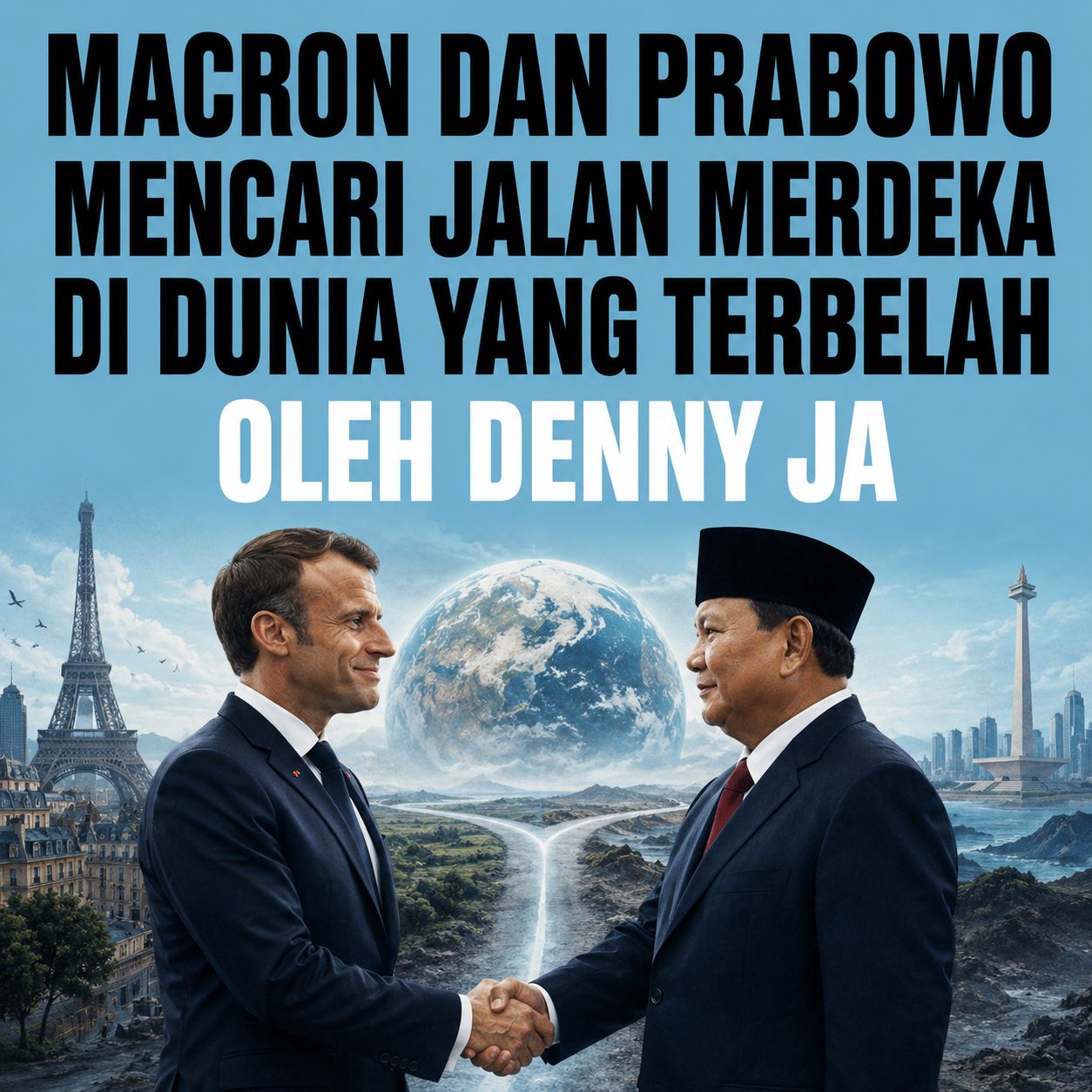 MACRON DAN PRABOWO MENCARI JALAN MERDEKA DI DUNIA YANG TERBELAH MACRON DAN PRABOWO MENCARI JALAN MERDEKA DI DUNIA YANG TERBELAH