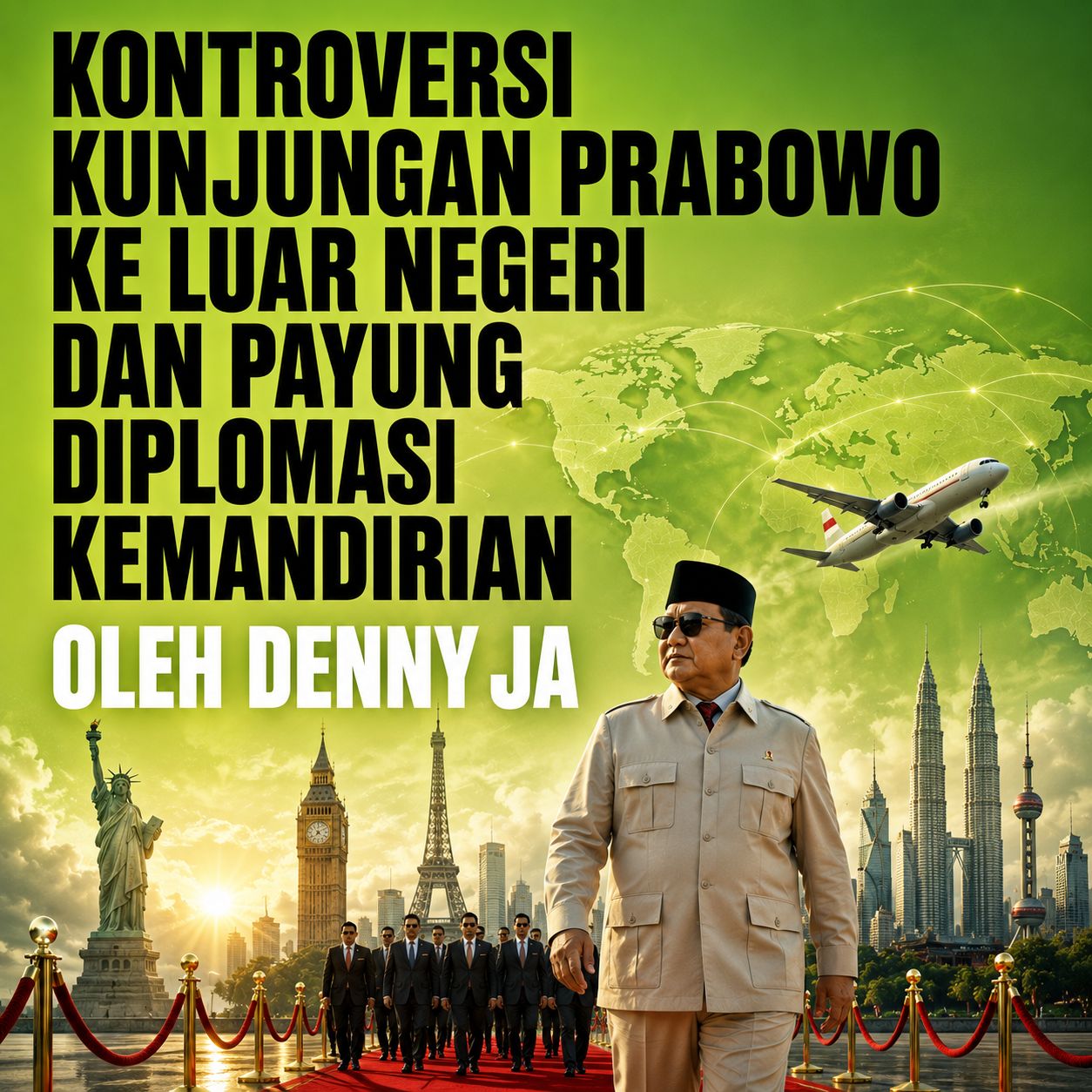 KONTROVERSI KUNJUNGAN PRABOWO KE LUAR NEGERI DAN PAYUNG DIPLOMASI KEMANDIRIAN