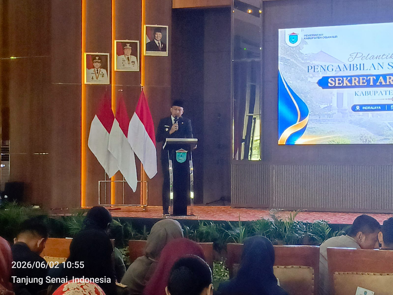 Bupati Ogan Ilir Pimpin Kegiatan Pelantikan Sekkretaris Daerah