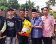 Wabup Ogan Ilir Ardani Tinjau Lokasi Kebakaran Rumah Sekjen PWI OI di Pulau Semambu