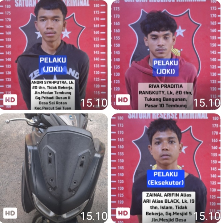 Team URC Satreskrim Polresta Deli Serdang Gulung 3 Pelaku Begal