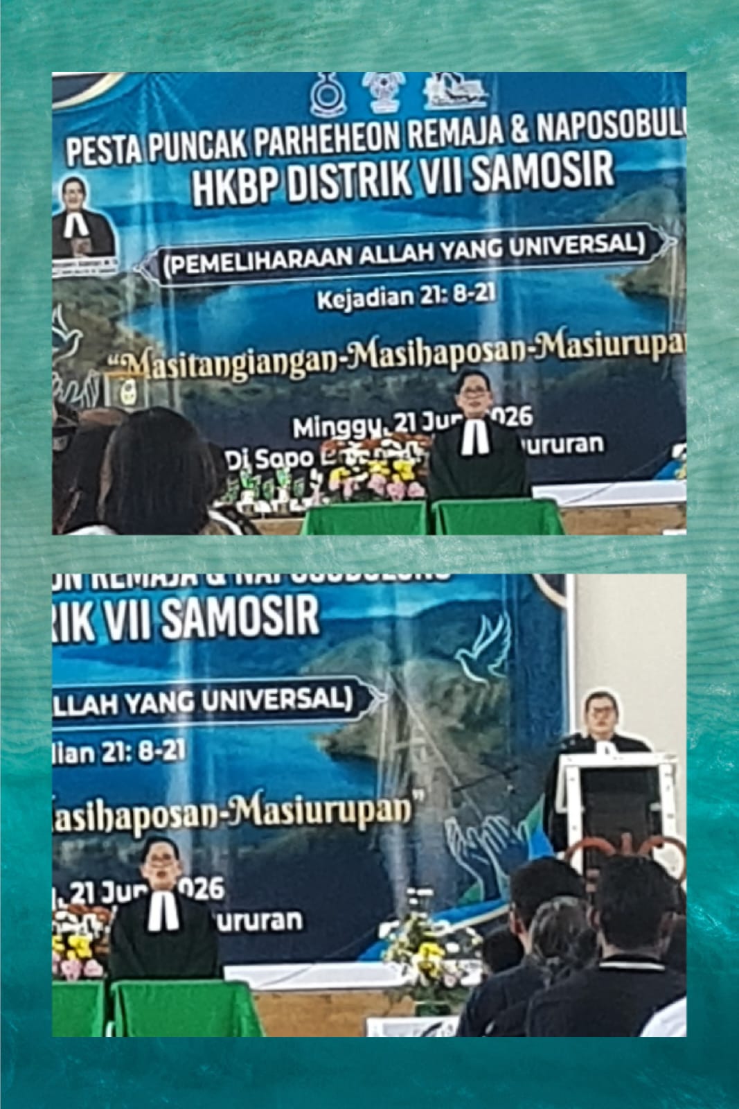 Kebaktian Bersama Pesta Puncak Parheheon Remaja & Naposobulung HKBP Distrik VII Samosir