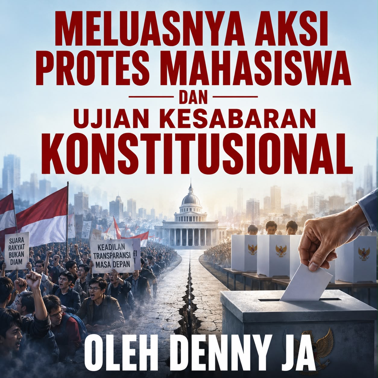 MELUASNYA AKSI PROTES MAHASISWA DAN UJIAN KESABARAN KONSTITUSIONAL MELUASNYA AKSI PROTES MAHASISWA DAN UJIAN KESABARAN KONSTITUSIONAL