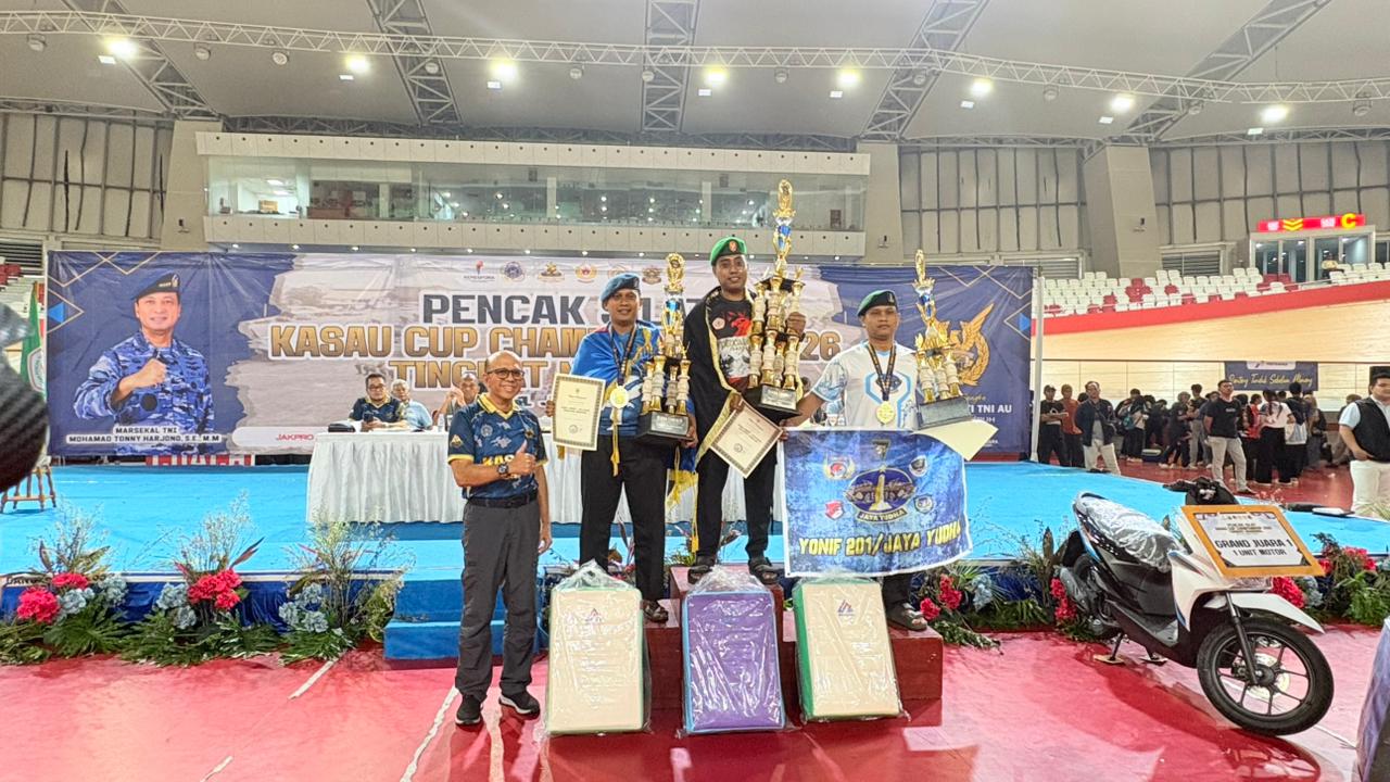 Kontingen Garuda TNI AD Dominasi Kasau Cup 2026, Raih Juara Umum I dan III Kontingen Garuda TNI AD Dominasi Kasau Cup 2026, Raih Juara Umum I dan III
