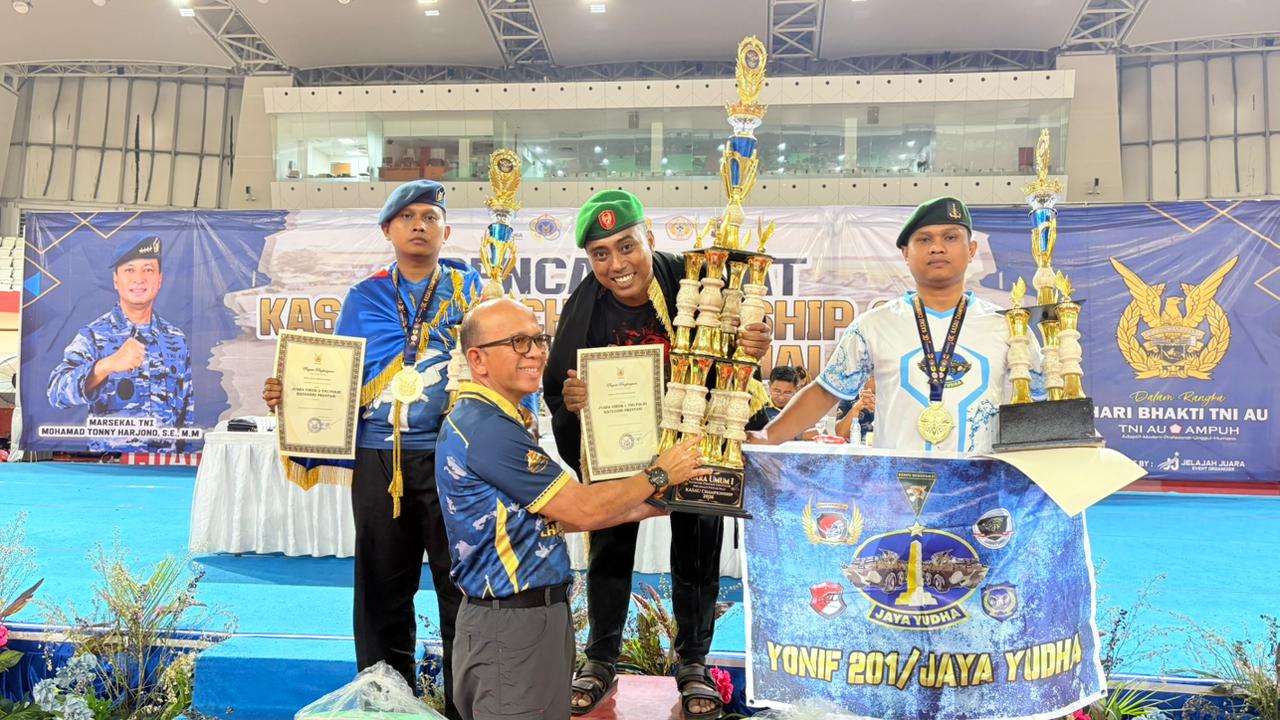 Kontingen Garuda TNI AD Dominasi Kasau Cup 2026, Raih Juara Umum I dan III Kontingen Garuda TNI AD Dominasi Kasau Cup 2026, Raih Juara Umum I dan III