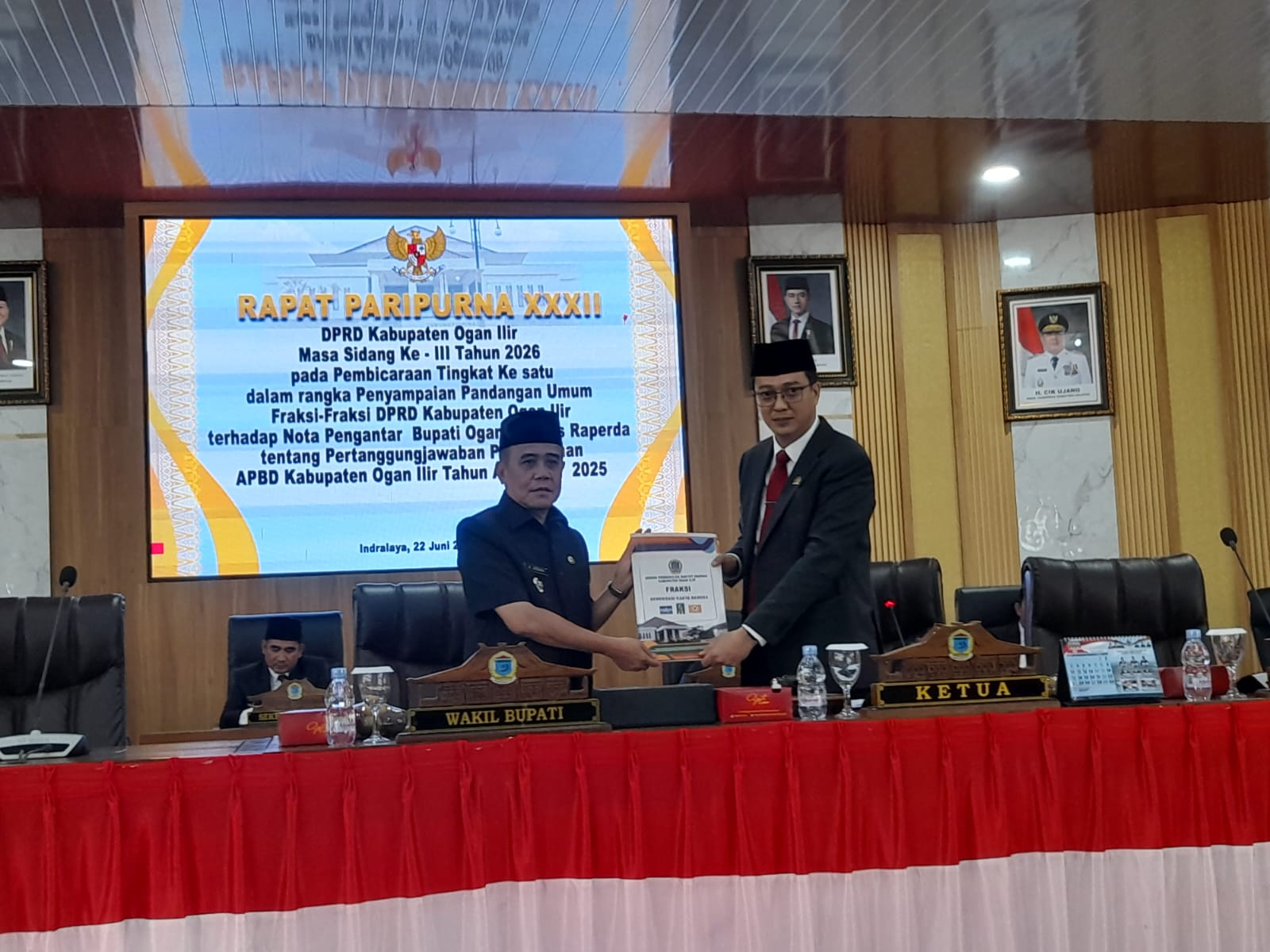 DPRD Ogan Ilir Gelar Rapat Paripurna XXX II Masa Sidang III Tahun 2026