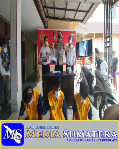 Tiga Pelaku Begal Sadis Di Ringkus Polsek Percut Sei Tuan