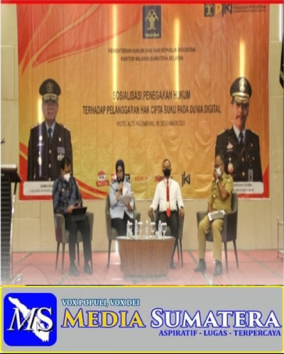 Sosialisasi Tentang Penegakan Hukum Terhadap Pelanggaran Hak Cipta Buku, Kemenkumham Sumsel Ajak Masyarakat Tingkatkan Kesadaran KI