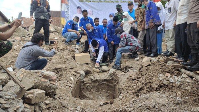 Bupati Lahat Cik Ujang SH Mendirikan Masjid di Muara Enim, Kampung Halaman Lidyawati