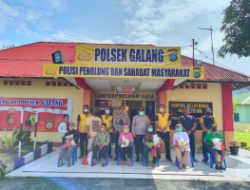 Polsek Galang Polresta Deli Serdang Bagikan Bansos Kepada Masyarakat