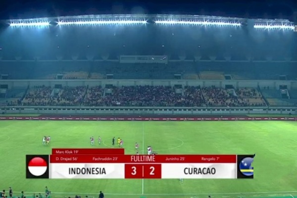 Timnas Indonesia Kalahkan Curacao 3-2 dalam Laga FIFA Matchday