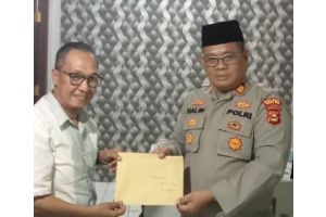 KUNJUNGAN KETUA LPPKI OGAN ILIR KE POLSEK TANJUNG RAJA