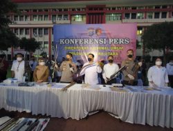 Polda Sumut Konferensi Pers Kasus Bentrokan Antar Geng Motor 