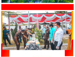 Kejari Deli Serdang Bakar Barang Bukti Sabu, Ganja, Ektasi Dan Pil Happy Five