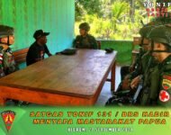 Satgas Yonif 131/Braja Sakti Pos Pitewi Jalin Silaturahmi Dengan Tokoh Adat Papua