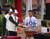 Kapolresta Deli Serdang Hadiri Upacara Kirab Api PON XXI Aceh – Sumut Tahun 2024