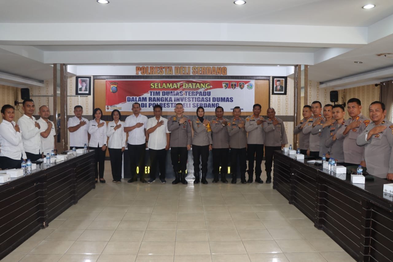 Kunker Tim Investigasi Dumas Terpadu Poldasu ke Polresta Deli Serdang