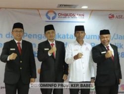 Pj Gubernur Suganda Hadiri Pelantikan dan Pengangkatan Sumpah Janji Kepala Perwakilan Ombudsman