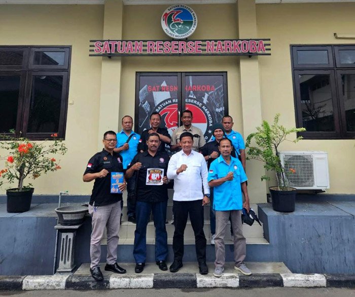 Dukung Pemberantas Narkoba, GMDM Mojokerjo Silaturahmi Kasatnarkoba