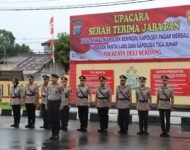 Polresata Deli Serdang Sertijab Kasat Binmas Dan 4 Kapolsek