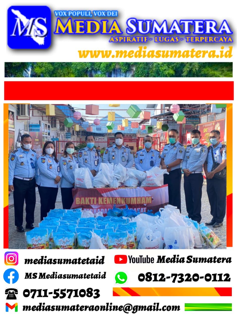 Kumham Peduli, Kumham Berbagi, Lapas Lubuk Pakam Peduli Dan Berbagi Sembako Kepada Masyarakat Kumham Peduli, Kumham Berbagi, Lapas Lubuk Pakam Peduli Dan Berbagi Sembako Kepada Masyarakat