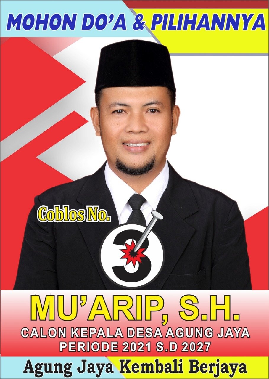 Yang Muda yang berkarya calon kades Desa Agung Jaya Kecamatan Lalan Kabupaten Musi Banyuasin periode 2021-2027 Yang Muda yang berkarya calon kades Desa Agung Jaya Kecamatan Lalan Kabupaten Musi Banyuasin periode 2021-2027