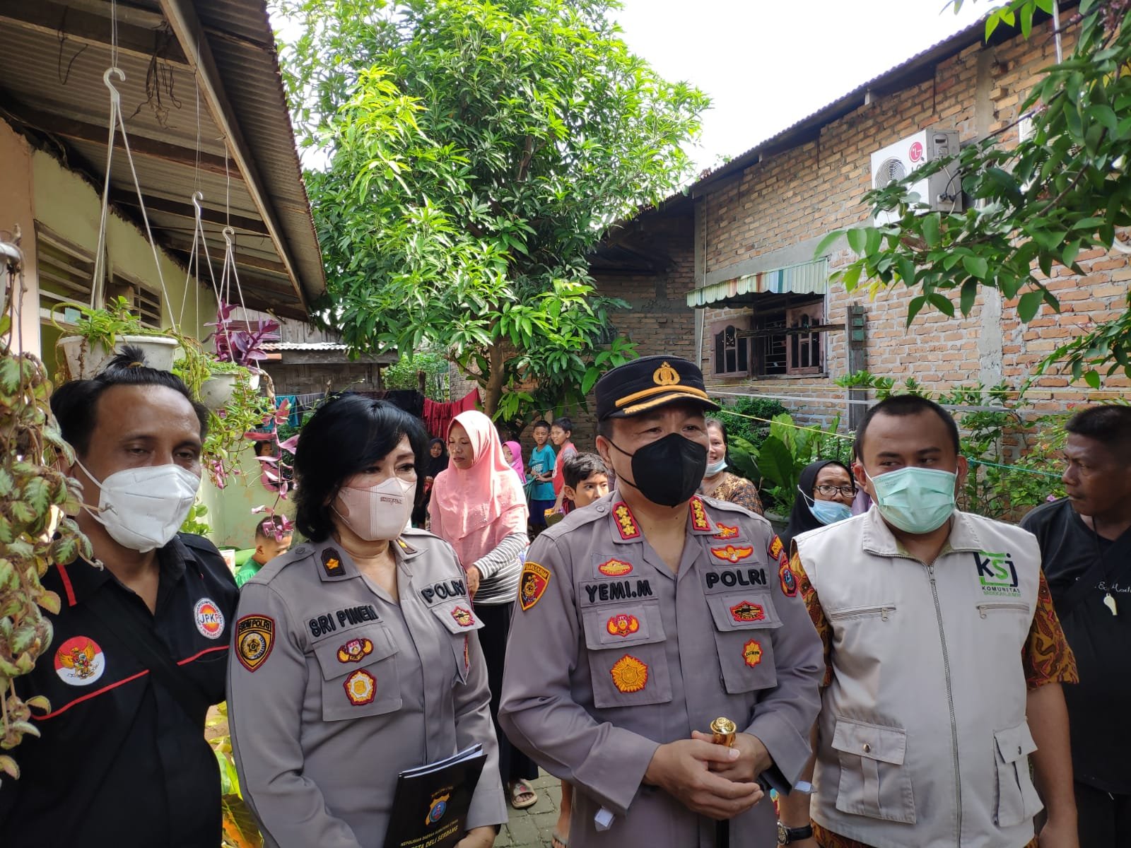 Kapolresta Deli Serdang Gelar Tali Asih Berbagi Sembako Kepada Warga Kurang Mampu