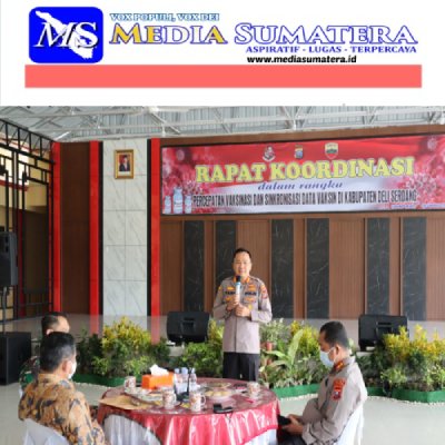 Polresta Deli Serdang Gelar Rapat koordinasi Percepatan Vaksinasi Polresta Deli Serdang Gelar Rapat koordinasi Percepatan Vaksinasi