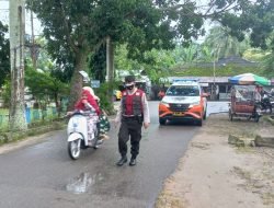 Dengan Mobil Pengeras Suara Sat Samapta Polresta Deli Serdang, Himbau Masyarakat Laksanakan Vaksinasi