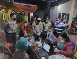 Kombes Pol Yemi Mandagi SIK. MH, Tinjau Pelaksanaan Vaksinasi Hingga Malam Hari