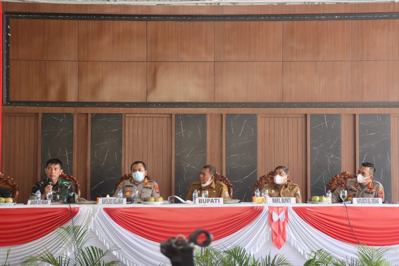 Polresta Deli Serdang Gelar Rapat Kordinasi Percepatan Vaksinasi