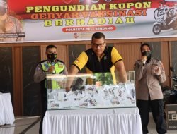 Polresta Deli Serdang Gelar Penarikan Undian Door Prize Gebyar Vaksinasi Presisi Secara Live