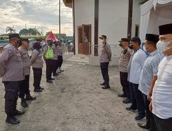 Personil Polsek Sei Tuan Giat Pengamanan Tabligh Akbar Dan Peresmian Masjid
