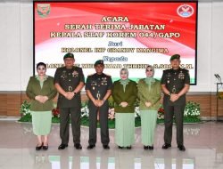 Danrem Pimpin Serah Terima Jabatan Kepala Staf Korem 044/Gapo