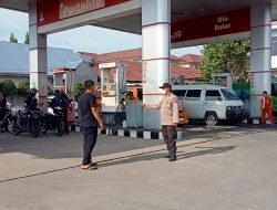 Polsek Biru-Biru Polresta Deli Serdang Monitoring BBM Di SPBU